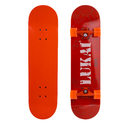 Скейтборд дерев'яний Lukai Червоний 3108 F Red-3 фото