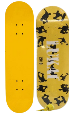 Скейтборд дерев'яний Lukai Жовтий 3108 F Yellow-1 фото