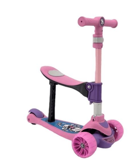 Самокат триколісний 4 в 1 "Scooter" Рожевий XKG-003Z-Pink фото