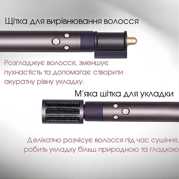 Профессиональный мультистайлер для волос 5 в 1 с насадками и эффектом Коанда (Фиолетовый) MS-51-PR фото
