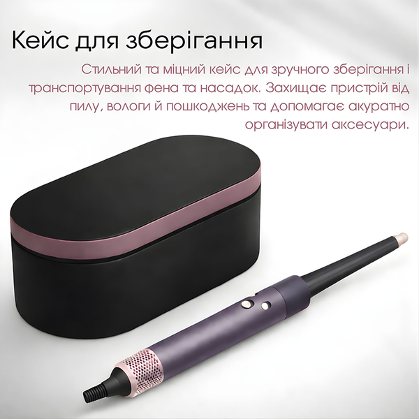 Профессиональный мультистайлер для волос 5 в 1 с насадками и эффектом Коанда (Фиолетовый) MS-51-PR фото