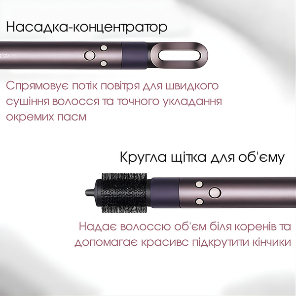 Профессиональный мультистайлер для волос 5 в 1 с насадками и эффектом Коанда (Фиолетовый) MS-51-PR фото