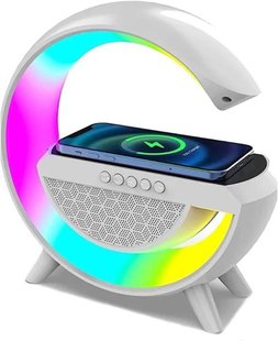 Лампа нічник з бездротовою зарядкою та Bluetooth колонкою lampa G фото