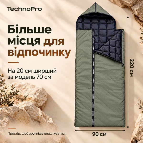 Зимовий спальник-трансформер &laquo;Кіборг&raquo; 4 в 1, 90&times;220 см, із функцією термосумки CyborgTransformer фото