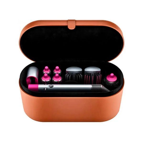 Стайлер Dyson HS01 Airwrap Complete Nickel/Fuchsia с 8 насадками &ndash; для коротких волос hs01NickelFuchsia фото