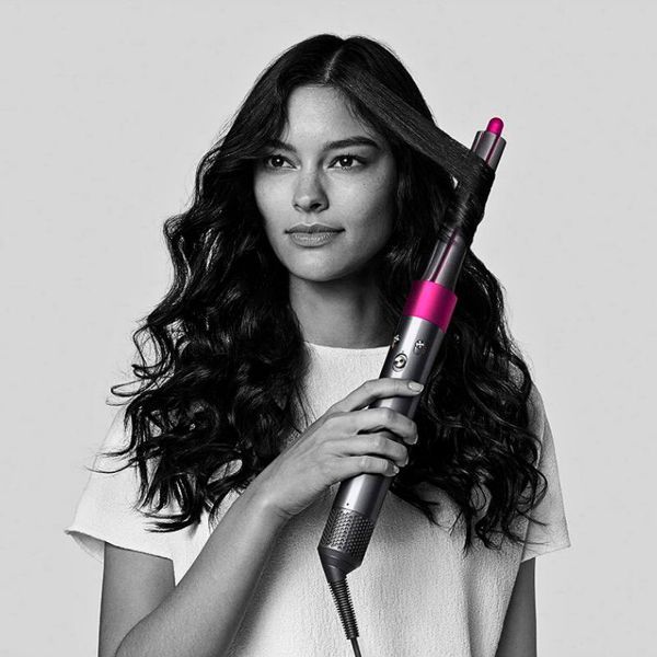 Стайлер Dyson HS01 Airwrap Complete Nickel/Fuchsia с 8 насадками &ndash; для коротких волос hs01NickelFuchsia фото