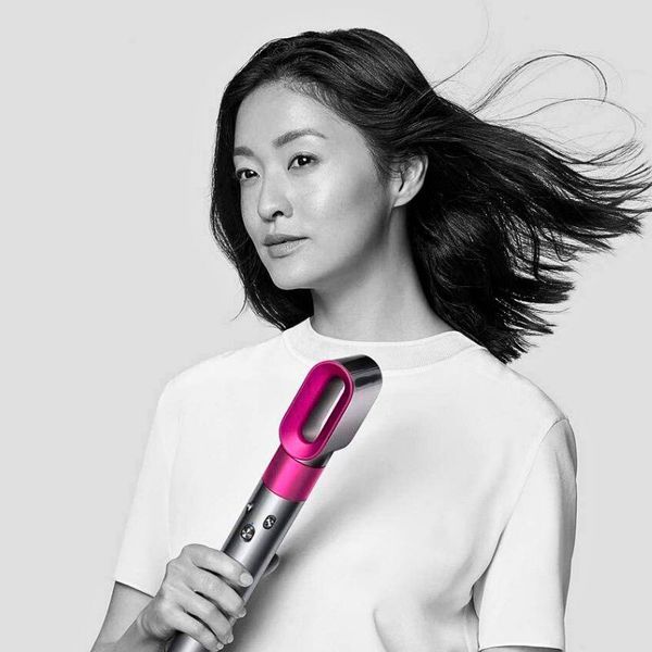 Стайлер Dyson HS01 Airwrap Complete Nickel/Fuchsia с 8 насадками &ndash; для коротких волос hs01NickelFuchsia фото